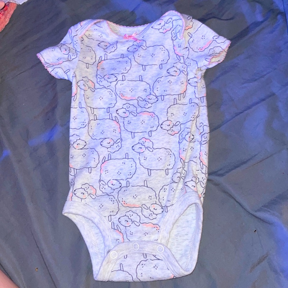 Sheep Onesie - size 0-3 months